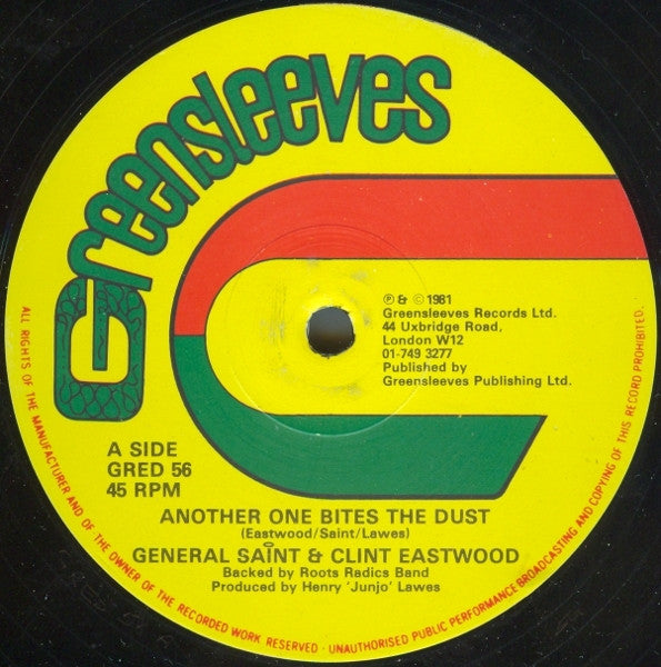 General Sai̊nt & Clint Eastwood* / Clint Eastwood & General Sai̊nt* : Another One Bites The Dust / Young Lover (12")