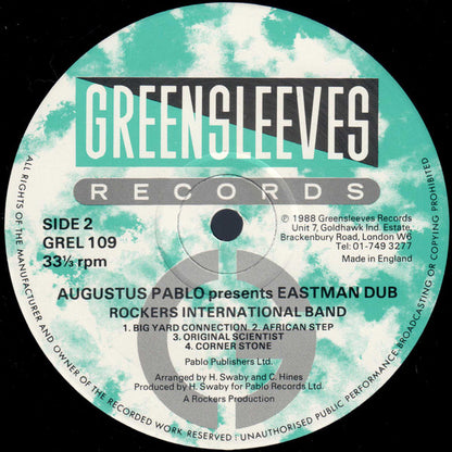 Augustus Pablo : Eastman Dub (LP, Album)