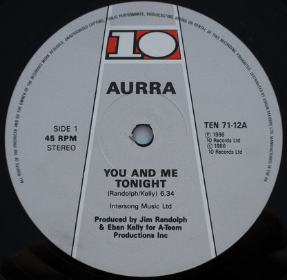 Aurra : You And Me Tonight (12", Single)