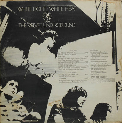 The Velvet Underground : White Light/White Heat (LP, Album, RE)