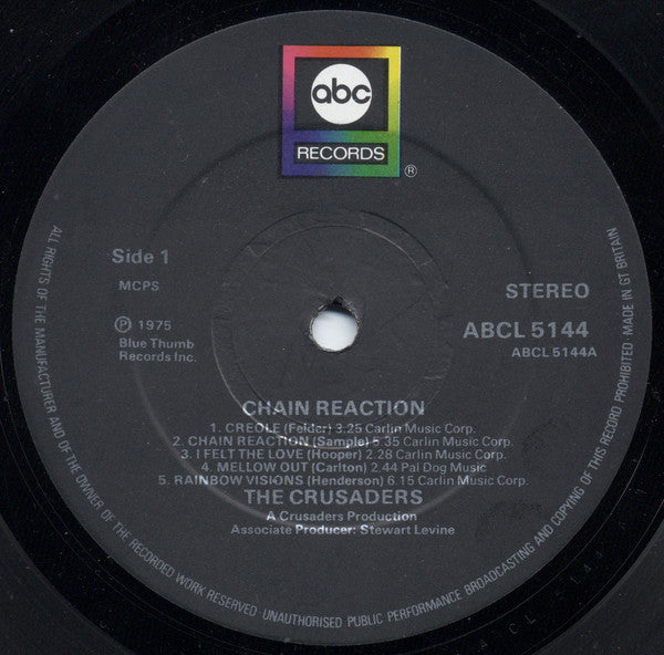 The Crusaders : Chain Reaction (LP, Album, Gat)