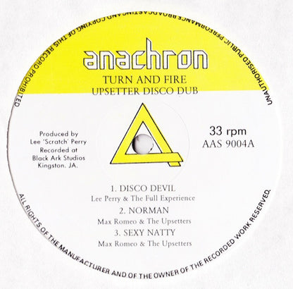 Various : Turn And Fire - Upsetter Disco Dub (LP, Comp)