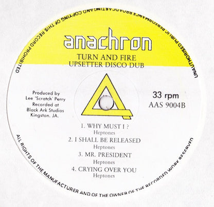 Various : Turn And Fire - Upsetter Disco Dub (LP, Comp)