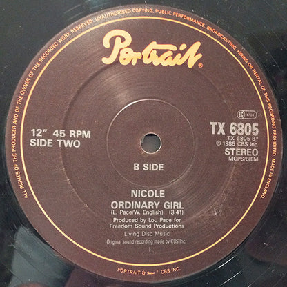 Nicole J McCloud With Timmy Thomas / Nicole J McCloud : New York Eyes / Ordinary Girl (12")