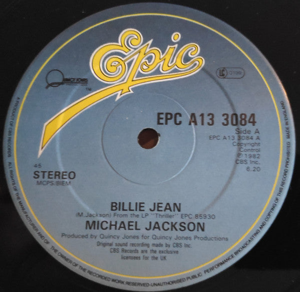 Michael Jackson : Billie Jean (12", Single)