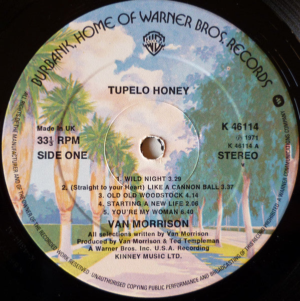 Van Morrison : Tupelo Honey (LP, Album, RE, Bur)