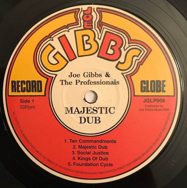 Joe Gibbs & The Professionals : Majestic Dub (LP, Album, RE)