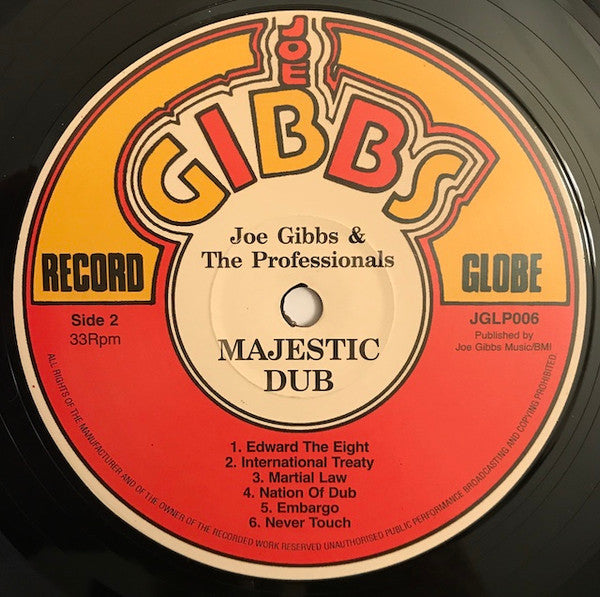 Joe Gibbs & The Professionals : Majestic Dub (LP, Album, RE)