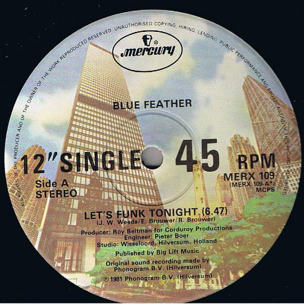 Blue Feather : Let's Funk Tonight / It's Love (12", Single)