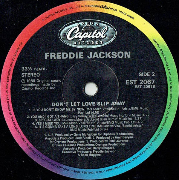 Freddie Jackson : Don't Let Love Slip Away (LP, Album)