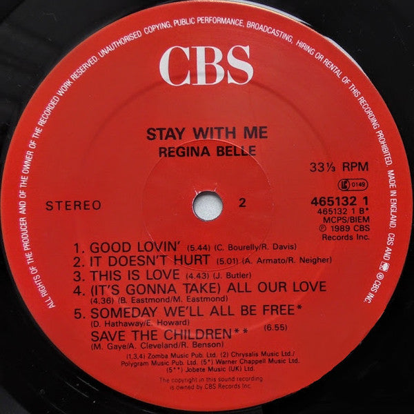 Regina Belle : Stay With Me (LP, Album)