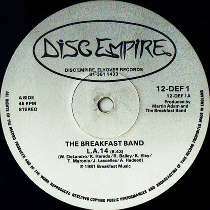 The Breakfast Band : L.A. 14 (12")