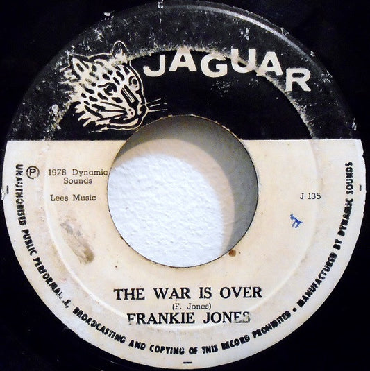 Frankie Jones (2) : The War Is Over (7")