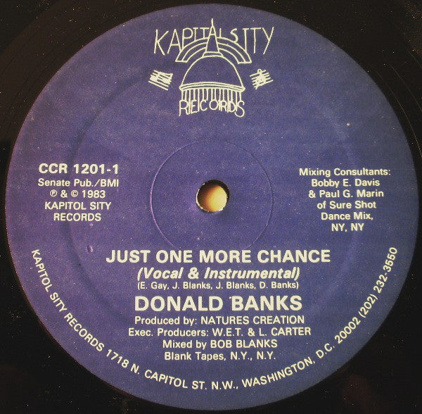 Donald Banks : Status-Quo / Just One More Chance (12")