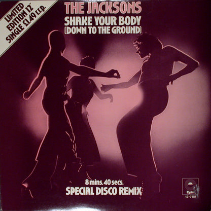 The Jacksons : Shake Your Body (Down To The Ground) (Special Disco Remix) (12", Single, Ltd)