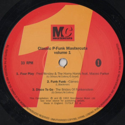 Various : Classic P-Funk Mastercuts Volume 1 (2xLP, Comp)