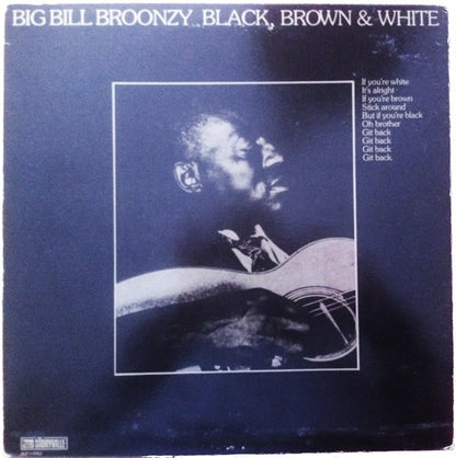 Big Bill Broonzy : Black, Brown & White (LP, Album, RE)