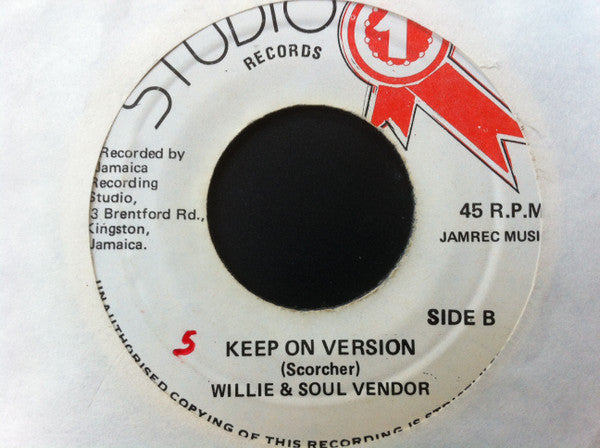 Willi Williams : Keep On Moving (7")