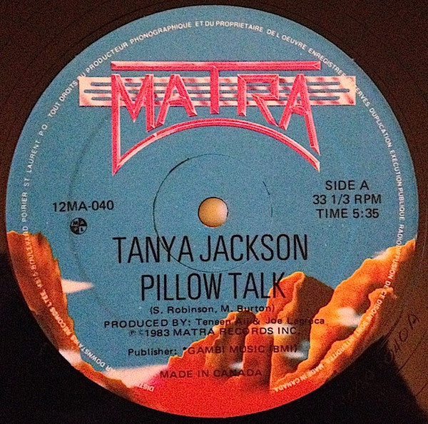 Tanya Jackson : Pillow Talk (12", Alt)