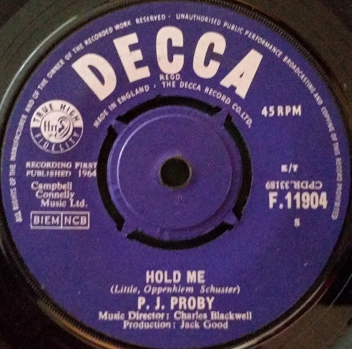 P.J. Proby : Hold Me (7")