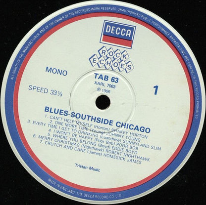 Various : Blues Southside Chicago (LP, Mono, RE)