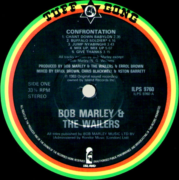 Bob Marley & The Wailers : Confrontation (LP, Album)