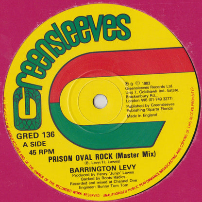 Barrington Levy : Prison Oval Rock (12")