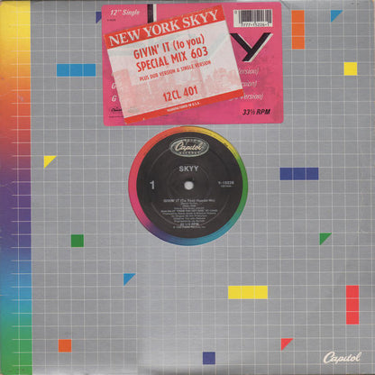 Skyy : Givin' It (To You) (Special Mix) (12", Single)