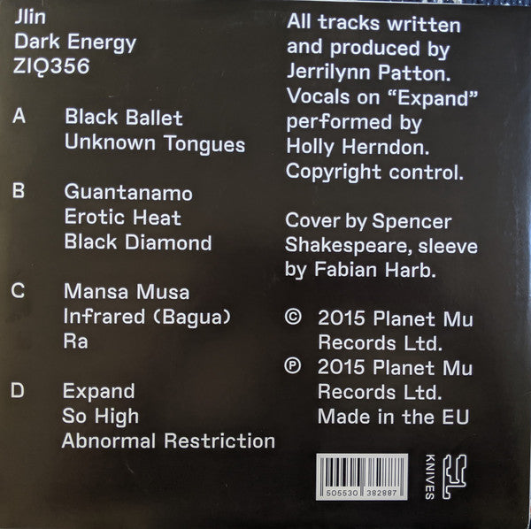 Jlin : Dark Energy  (2x12", Album)