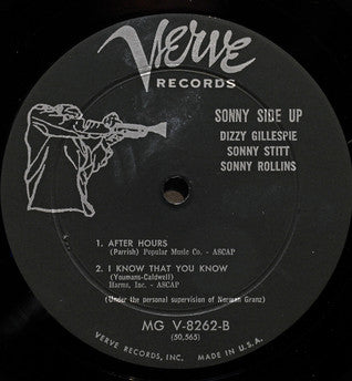 Dizzy Gillespie / Sonny Stitt / Sonny Rollins : Sonny Side Up (LP, Album, Mono)