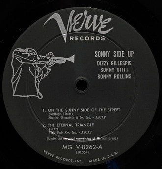 Dizzy Gillespie / Sonny Stitt / Sonny Rollins : Sonny Side Up (LP, Album, Mono)