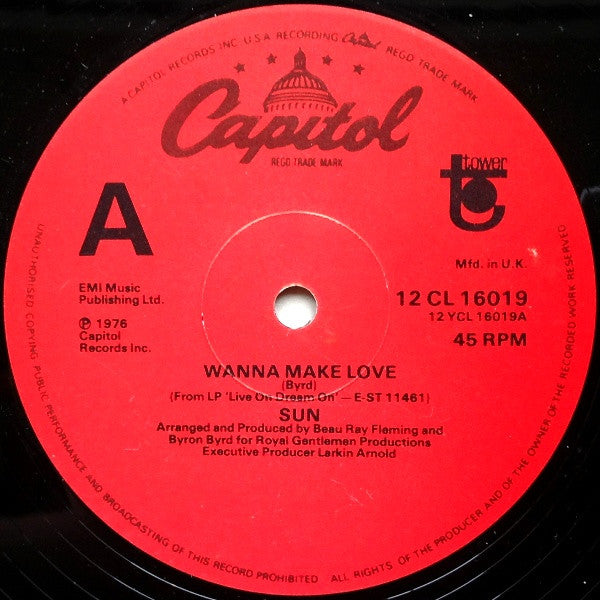 Sun (7) : Wanna Make Love  (12")