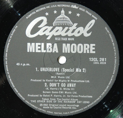 Melba Moore : Underlove (Special Extended Mix) (12", Single)