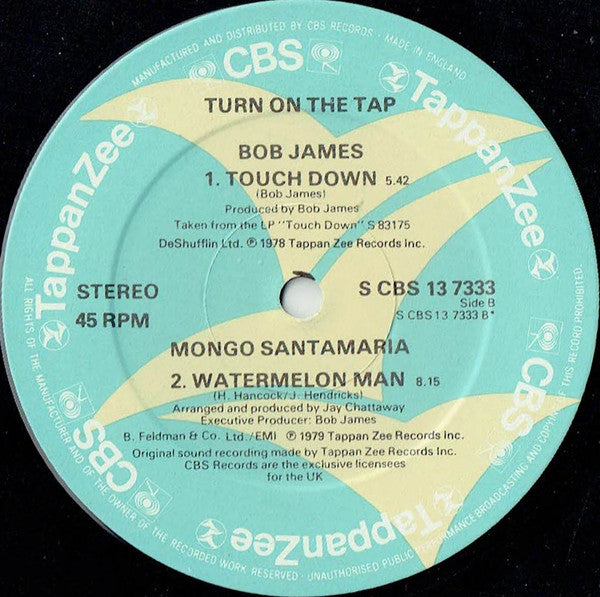 Richard Tee ∙ Wilbert Longmire ∙ Bob James ∙ Mongo Santamaria : Turn On The Tap (12", EP, Smplr)