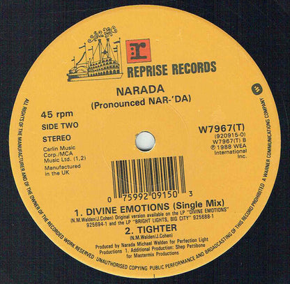 Narada Michael Walden : Divine Emotions (Remix) (12")