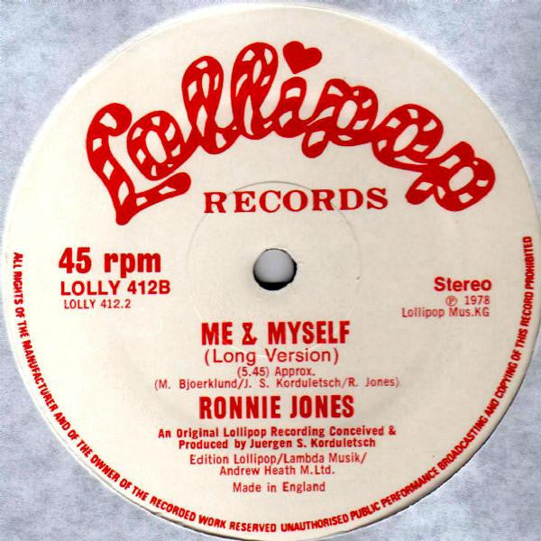 Ronnie Jones : Groovin'  (12")