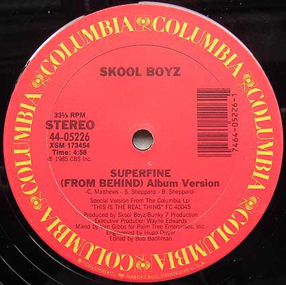 Skool Boyz : Superfine (From Behind) (12")