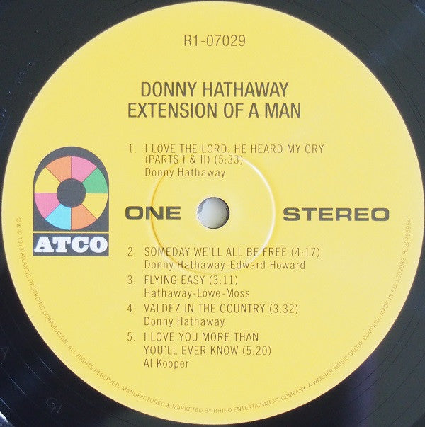 Donny Hathaway : Extension Of A Man (LP, Album, RE, 180)