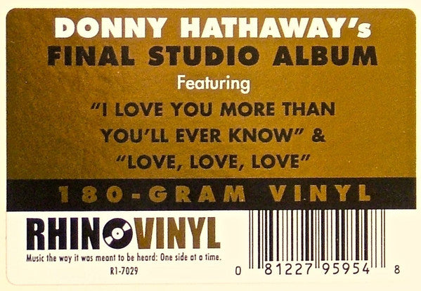 Donny Hathaway : Extension Of A Man (LP, Album, RE, 180)