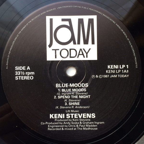 Keni Stevens : Blue Moods (LP, Album)