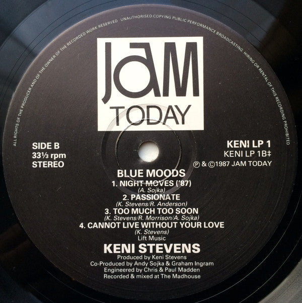 Keni Stevens : Blue Moods (LP, Album)