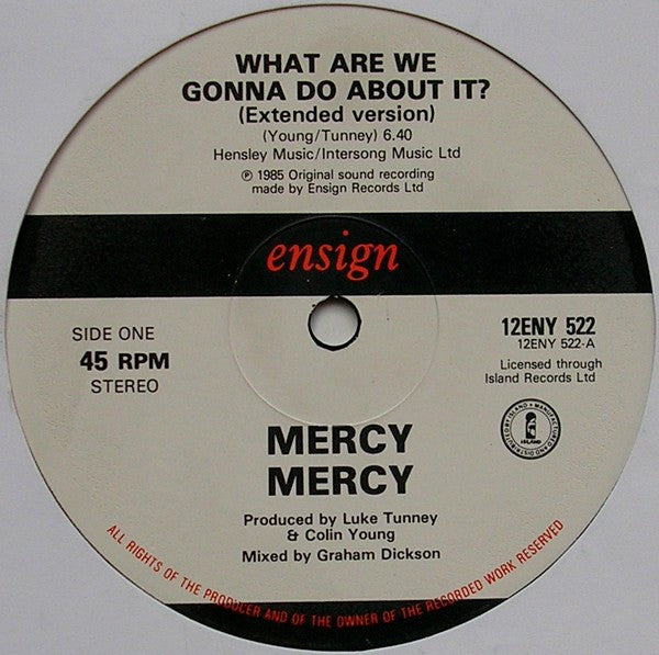 Mercy, Mercy : What Are We Gonna Do About It? (12")