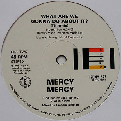 Mercy, Mercy : What Are We Gonna Do About It? (12")