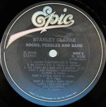 Stanley Clarke : Rocks, Pebbles And Sand (LP, Album, Ter)