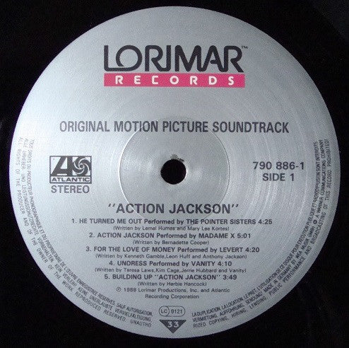 Various : Action Jackson (Original Motion Picture Soundtrack) (LP, Album, Comp)