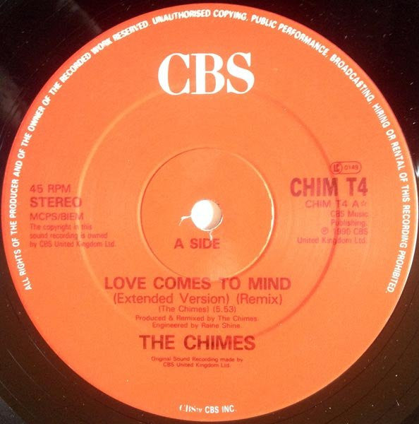 The Chimes : Love Comes To Mind (12")