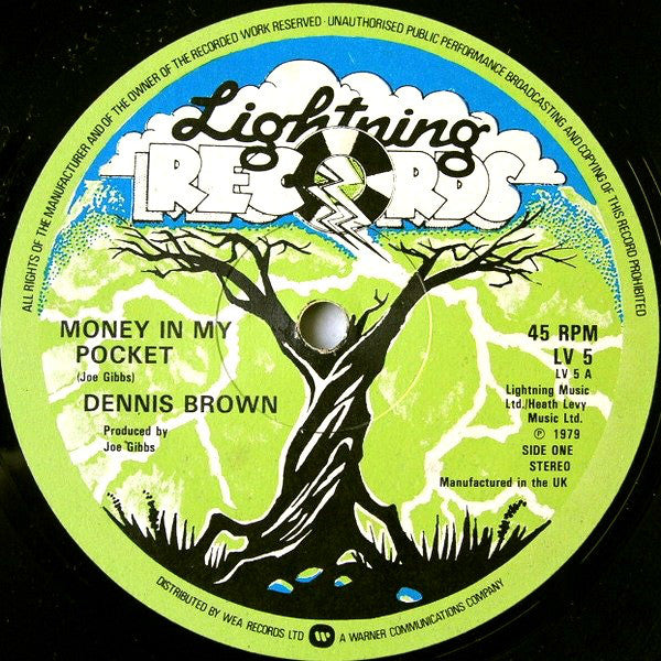 Dennis Brown / Joe Gibbs & The Professionals : Money In My Pocket / Runnings Irie (12", Single)