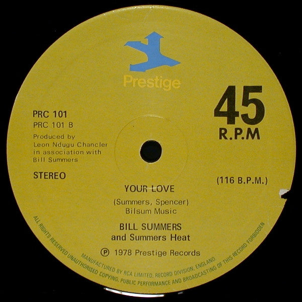 Bill Summers & Summers Heat : Straight To The Bank (12")