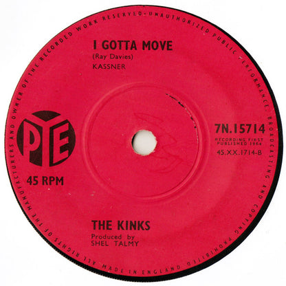 The Kinks : All Day And All Of The Night (7", Single, Sol)