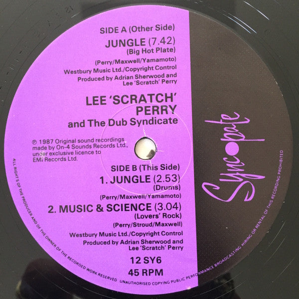 Lee Perry & Dub Syndicate : Jungle (12")